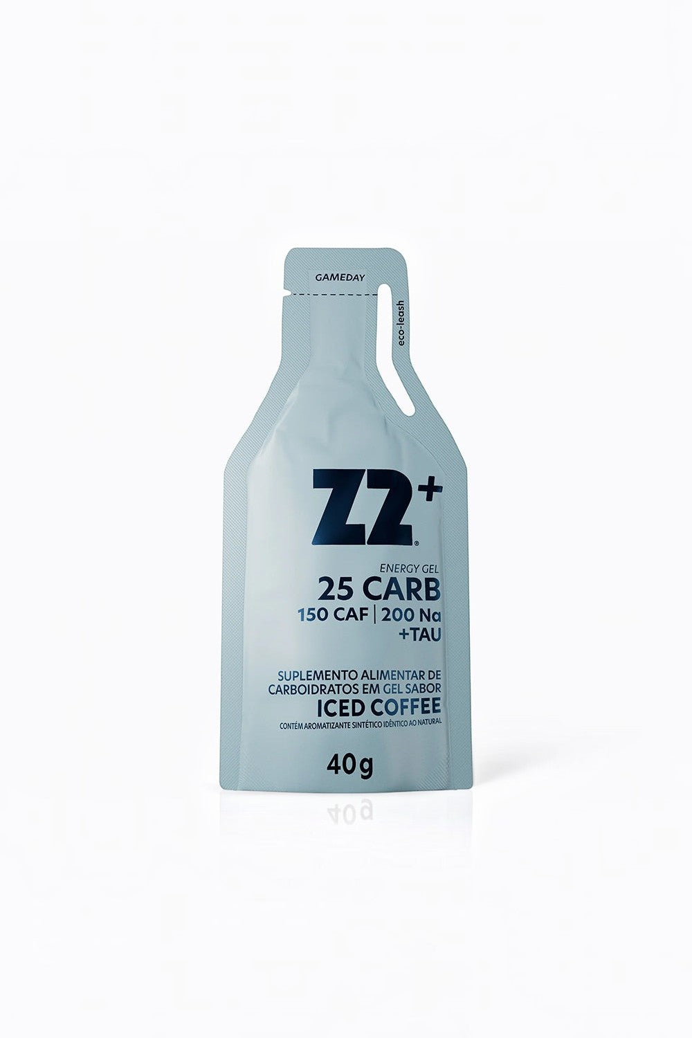 Sachê de gel de carboidrato SPORTBR Z2+ sabor Iced Coffee com 40g, ideal para performance esportiva.