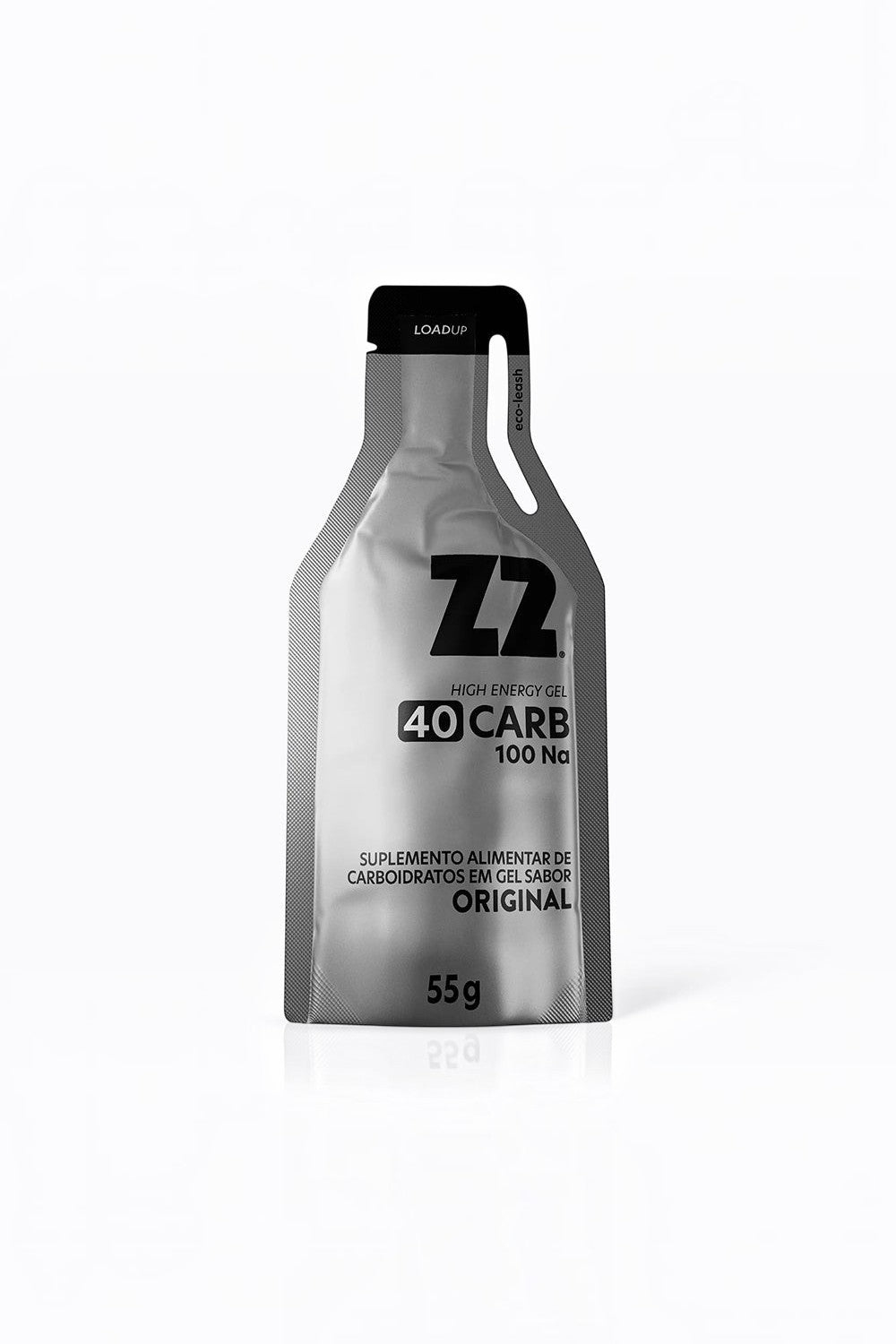 Sachê de gel de carboidrato SPORTBR Z2 LoadUp sabor original 55g para energia rápida em treinos intensos