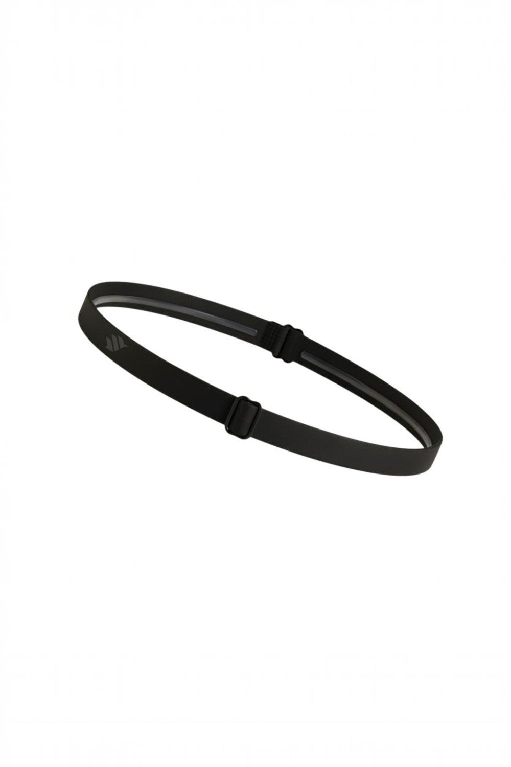 Headband preta ajustável SPORTBR com silicone interno antideslizante para treinos e corrida