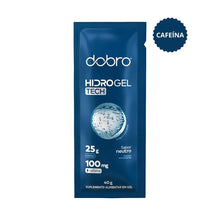 SPORTBR Gel Hidro Gel Tech Dobro 40g neutro com cafeína para performance, com 25g de carboidrato e 100mg de cafeína.
