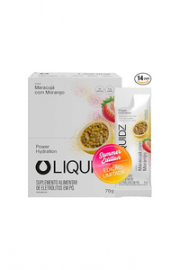 Caixa 14 Sachês LIQUIDZ Eletrólitos em Pó 5 g - Sabor Maracujá com Morango