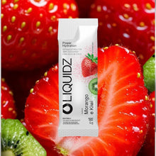 Sachê de eletrólitos em pó LIQUIDZ sabor Morango com Kiwi, 5g. Power Hydration.