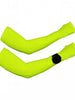 SPORTBR Manguito esportivo de verão amarelo neon com abertura para relógio e encaixe para dedo.