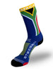 Meia cano alto SPORTBR com design da bandeira da África do Sul e logo Steigen