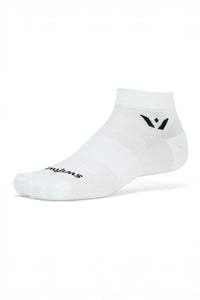 Meia de Compressão Swiftwick Aspire One Cano Baixo - Branca