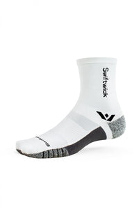 Meia de Média Compressão Swiftwick Flite XT Five Cano Médio - Branca