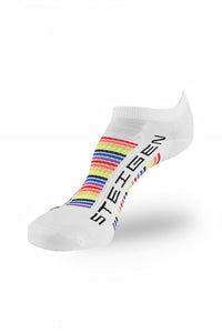 Meia de Corrida Steigen Sem Cano Rainbow | Antibolhas, Respirável e Sem Costura