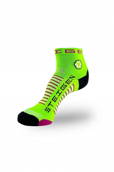 Meia Steigen cano baixo - Fluro Green