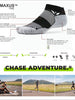 Meia de média compressão Swiftwick FLITE XT sem cano branca com tecnologia AnkleLock e GripDry para estabilidade e aderência.