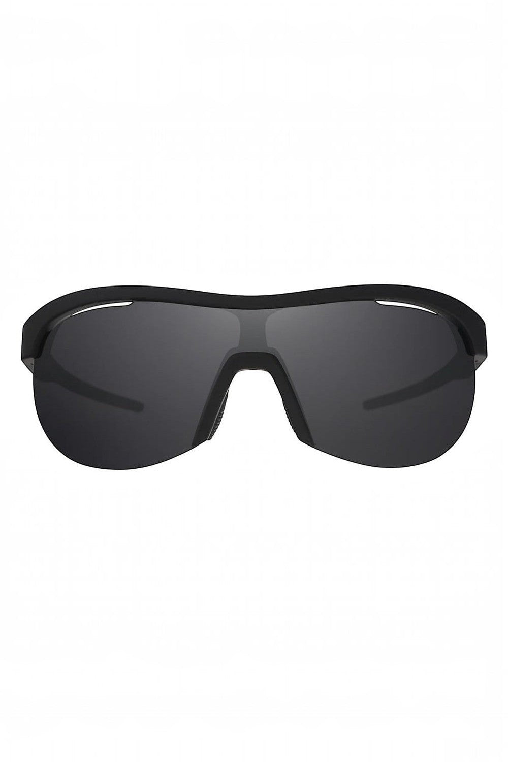 Óculos de corrida SPORTBR goodr When The World Blurs com armação e lentes pretas polarizadas, design leve e esportivo.