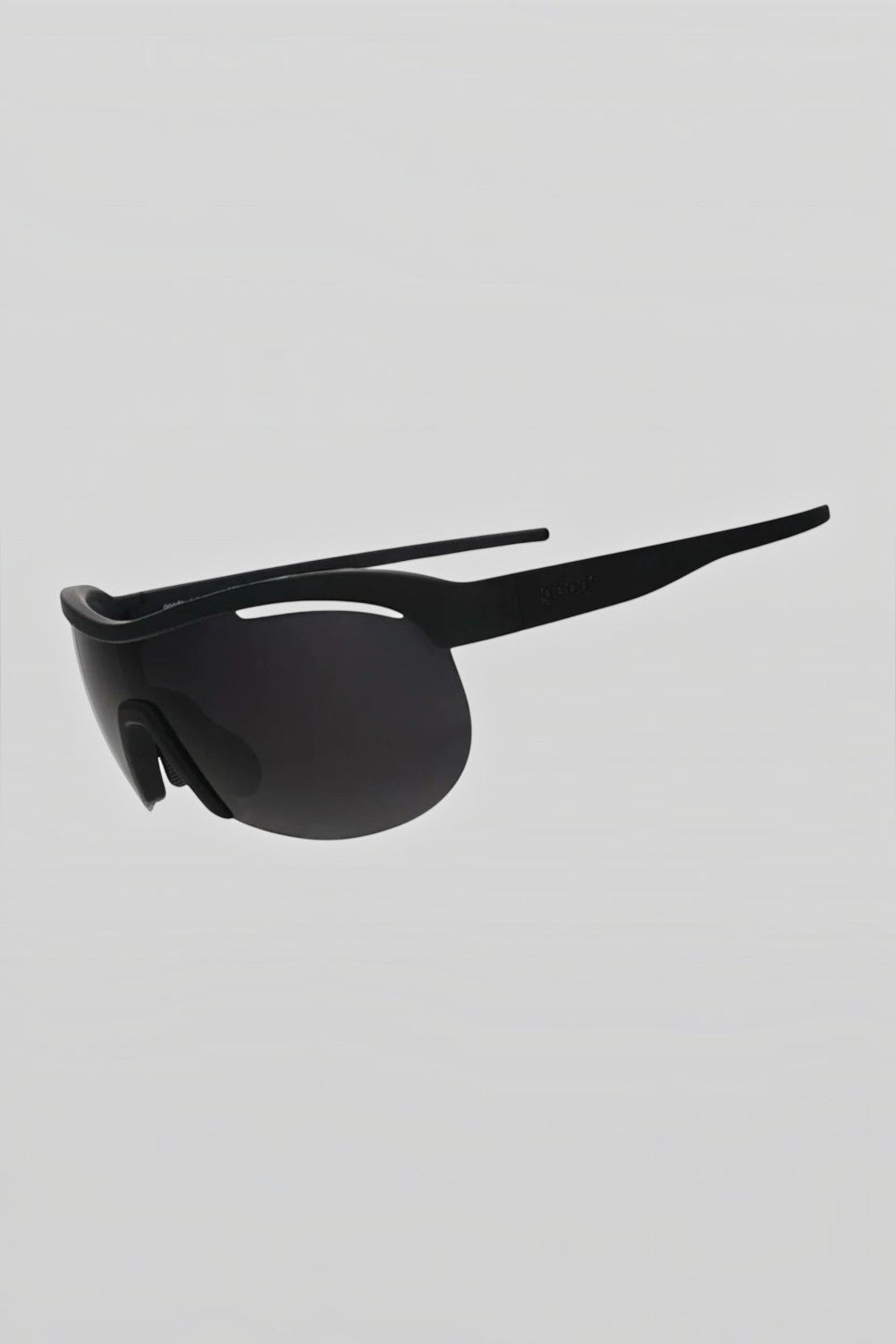 Óculos de corrida SPORTBR goodr When The World Blurs, modelo esportivo preto com lentes polarizadas e proteção UV400.