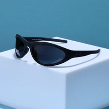 Óculos de sol pretos Goodr Outruns Own Shadow para corrida, com lentes polarizadas e proteção UVA UVB.