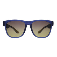 Óculos de sol Goodr Electric Beluga Boogaloo azuis com lentes amarelas degradê, armação de propionato, ideais para corrida.