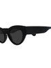 Óculos de sol pretos Goodr In My Cosmic Era, armação de propionato, lentes polarizadas com proteção UVA UVB.