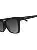 Óculos de sol Goodr New Wave Renegade pretos com lentes polarizadas e proteção UV400.