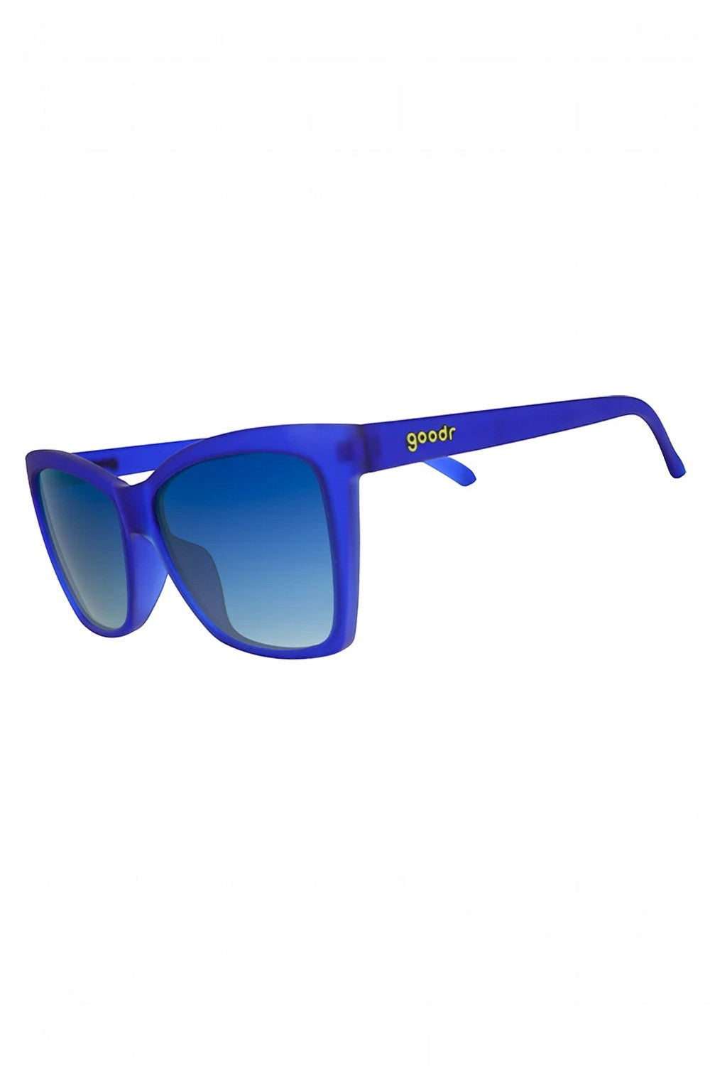 Óculos de sol SPORTBR Goodr Pop Art Prodigy azul com lentes polarizadas, ideal para corrida e esportes ao ar livre.