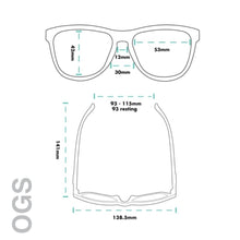 SPORTBR Óculos de Sol Goodr Iced By Yetis brancos com lentes azuis polarizadas e proteção UV400.