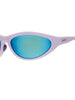 Óculos de sol Goodr In My Periwinkle Prime azuis com lentes espelhadas polarizadas para corrida.
