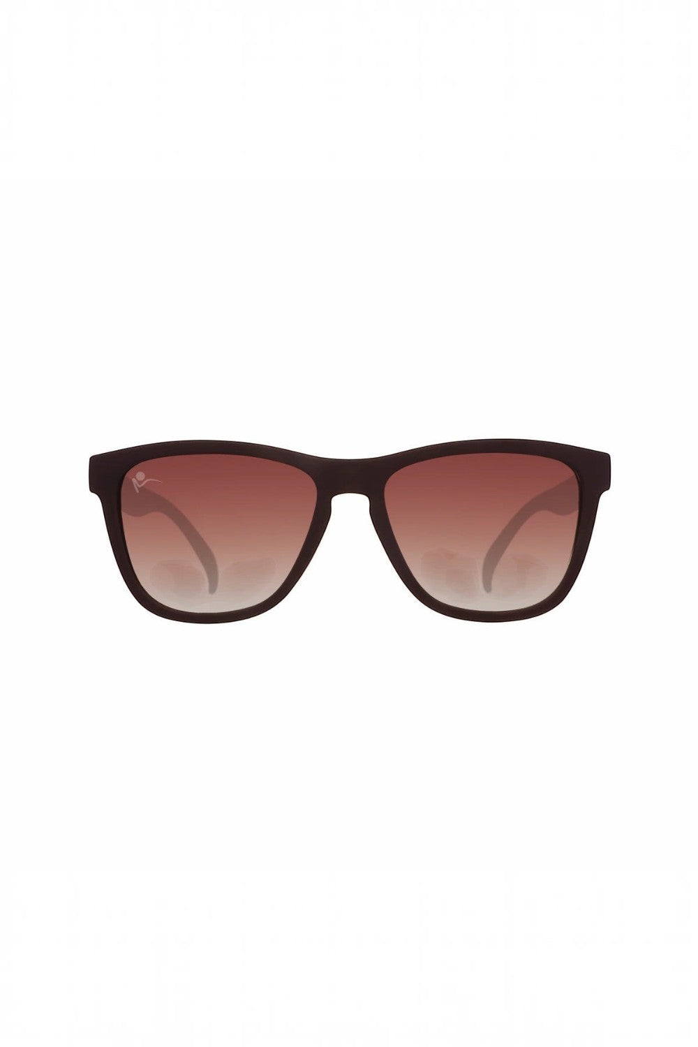 Óculos de sol SPORTBR goodr Feliz Pace Novo São Silvestre marrom com lentes polarizadas e design leve para corrida