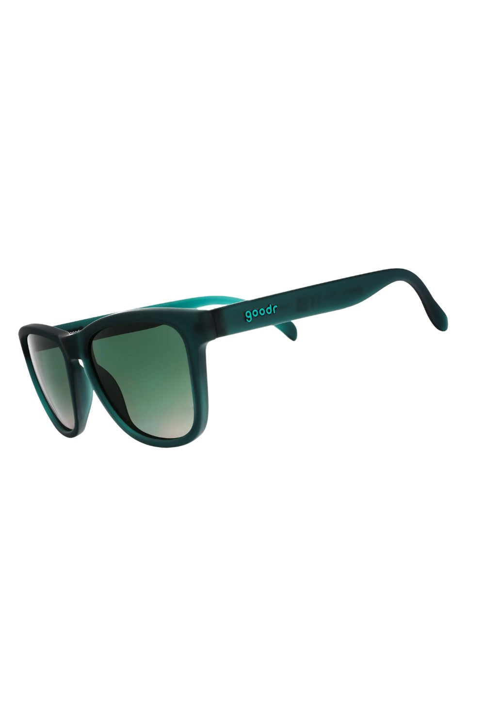 Óculos de sol SPORTBR Goodr 90s Sedan Style Icon verdes com lentes polarizadas, ideais para corrida.