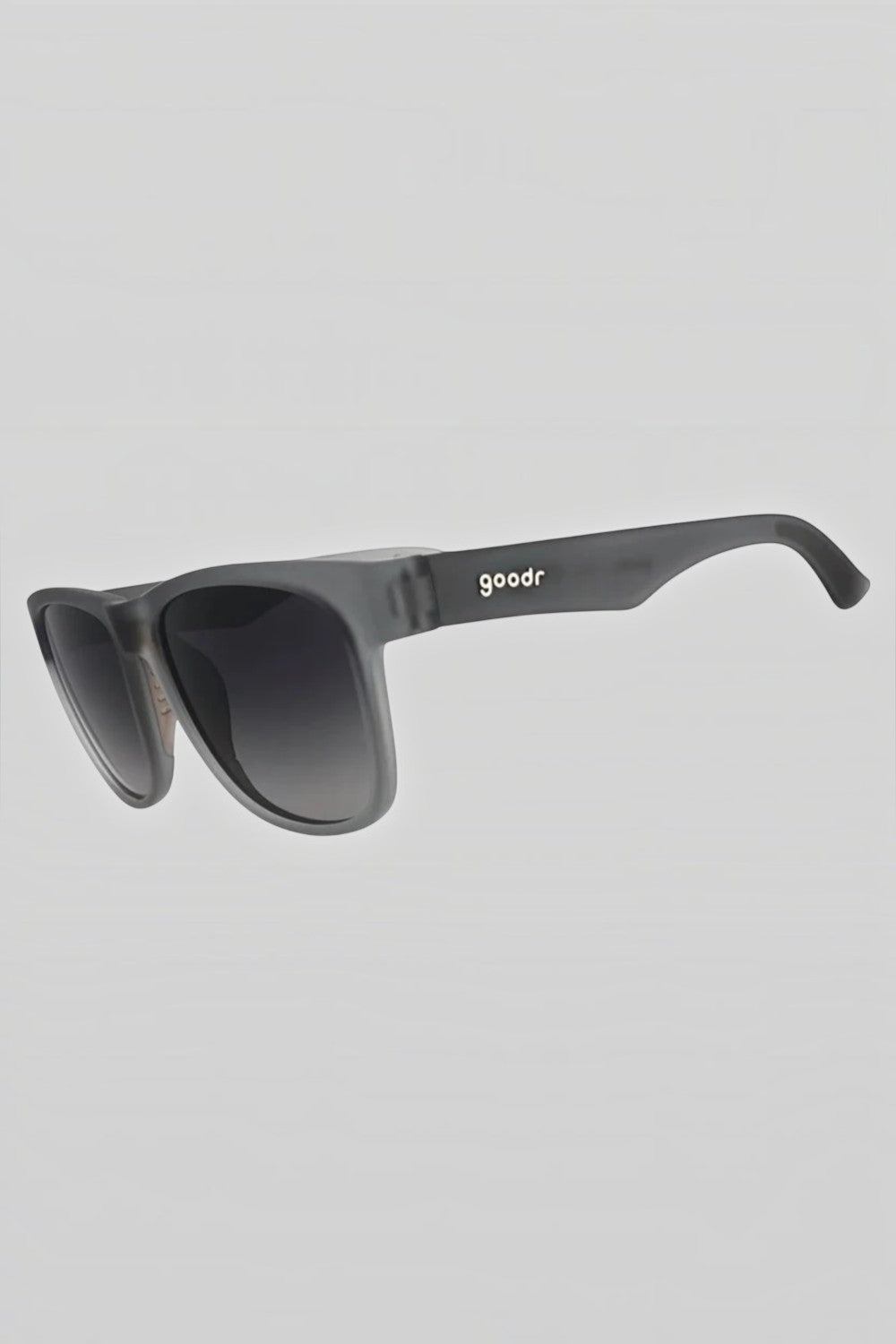 Óculos de sol SPORTBR Goodr Always the Main Event cinza com lentes polarizadas para corrida e design esportivo