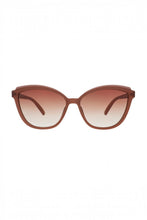 Óculos de sol SPORTBR Goodr Pounce G cat-eye marrom espresso com lentes degradê polarizadas e proteção UV400.