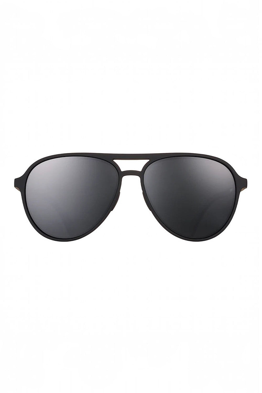 Óculos de sol SPORTBR Goodr Operation: Blackout com armação e lentes pretas polarizadas, ideal para corrida.
