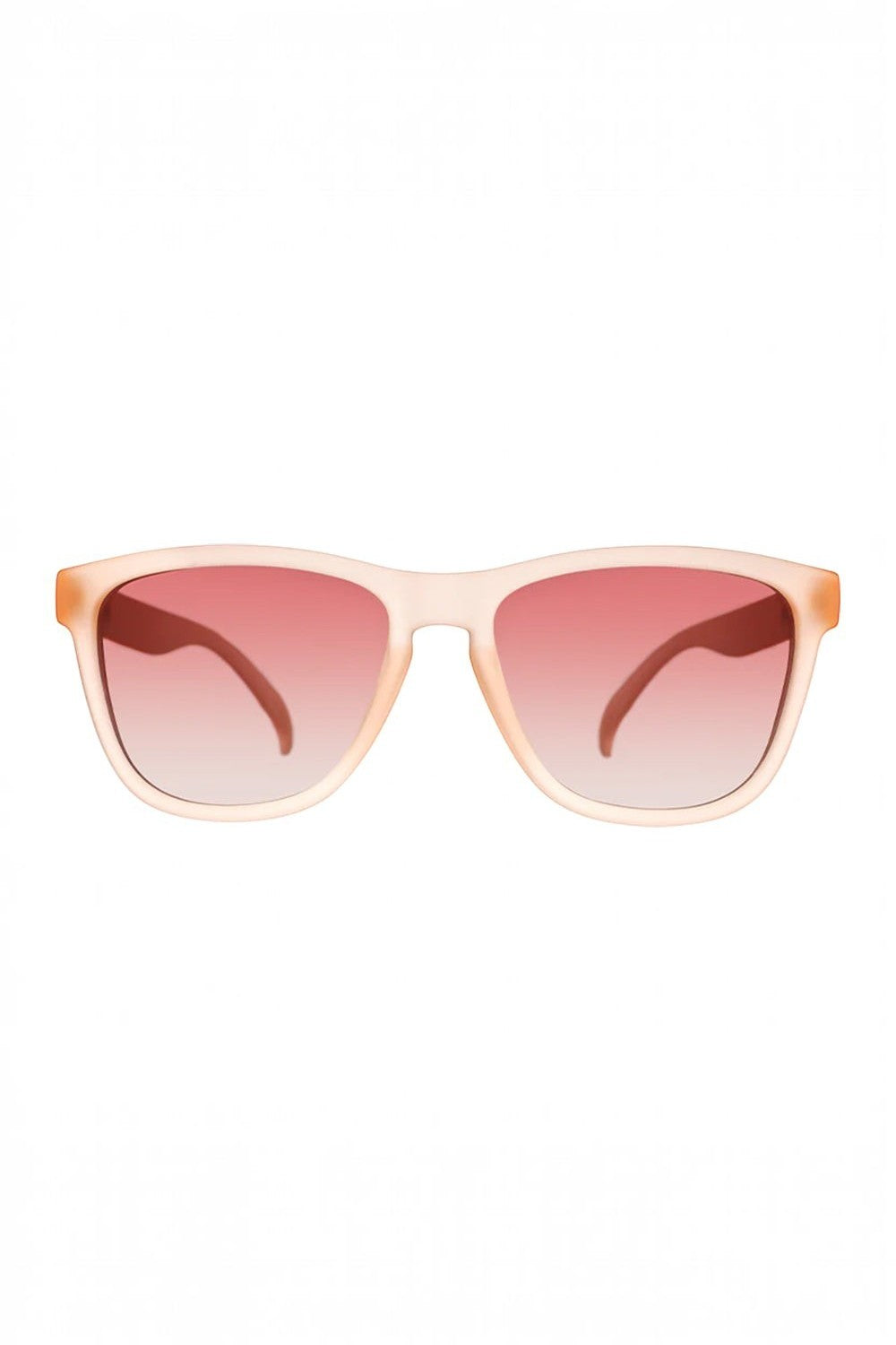 Óculos de sol SPORTBR Goodr Don't Make Me Blush rosa com armação de propionato e lentes polarizadas para corrida