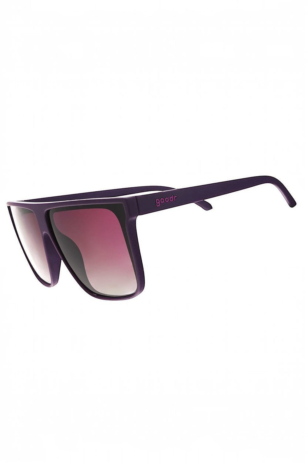 Óculos de sol SPORTBR Goodr Keeping a High Profile roxo com lentes polarizadas para corrida