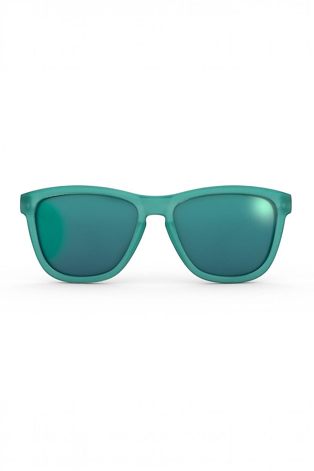 Óculos de sol SPORTBR Goodr Nessy's Midnight Orgy verde com lentes polarizadas espelhadas para corrida