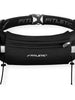 Pochete preta Fitletic Ultimate II com 5 porta géis, bolso lateral e porta número. Ideal para corrida.
