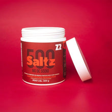 Pote Saltz 500 Z2 300g sabor Frutas Vermelhas da SPORTBR, pó para preparo de bebida fortificada com sódio e magnésio.