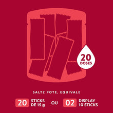 SPORTBR Pote Saltz 500 Z2 com 300g de Frutas Vermelhas, 20 doses de 15g cada, para hidratação e reposição de eletrólitos.
