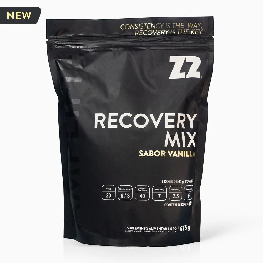 SPORTBR Pack Recovery Mix Pós-Treino Sabor Baunilha 675g com Whey Protein Isolado, BCAA e Colágeno.