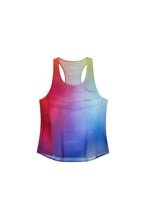 Regata feminina SPORTBR AirMesh colorida com tecnologia de ventilação, corte a laser e detalhes refletivos para corrida.