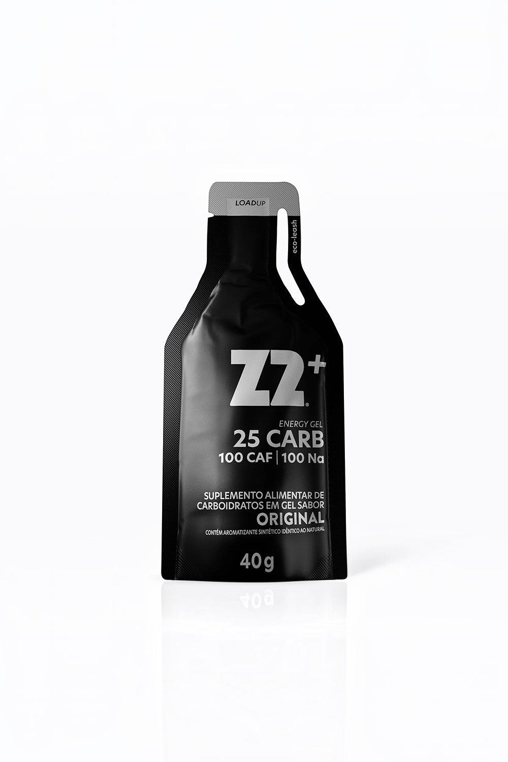 Sachê de gel de carboidrato SPORTBR Z2+ 40g sabor original com cafeína e sódio para energia rápida