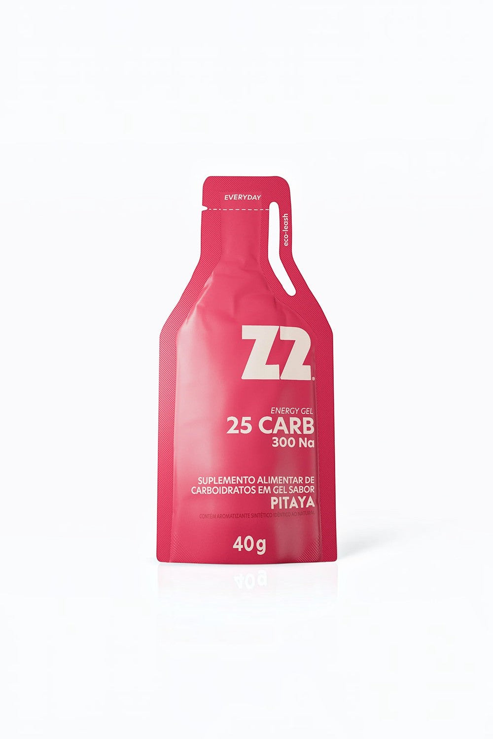Sachê de gel de carboidrato SPORTBR Z2 sabor pitaya com 40g, ideal para energia rápida em treinos intensos.