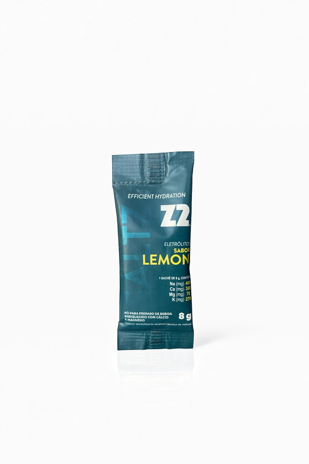 Sachê de eletrólitos SPORTBR Saltz Z2 sabor Lemon em pó de 8g para hidratação esportiva