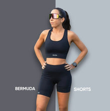 Shorts de compressão feminino SPORTBR preto com 6 bolsos, ideal para corrida e treino.