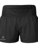 Shorts de corrida feminino SPORTBR preto, leve e soltinho, com 4 bolsos e calcinha interna.