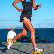 SPORTBR Shorts Soltinho RUN FREE feminino preto, com tecido ultraleve e 4 bolsos, ideal para corrida.