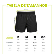 Shorts preto masculino SPORTBR RUN FREE, soltinho, com bolsos laterais perfurados e logo da marca. Tabela de tamanhos.