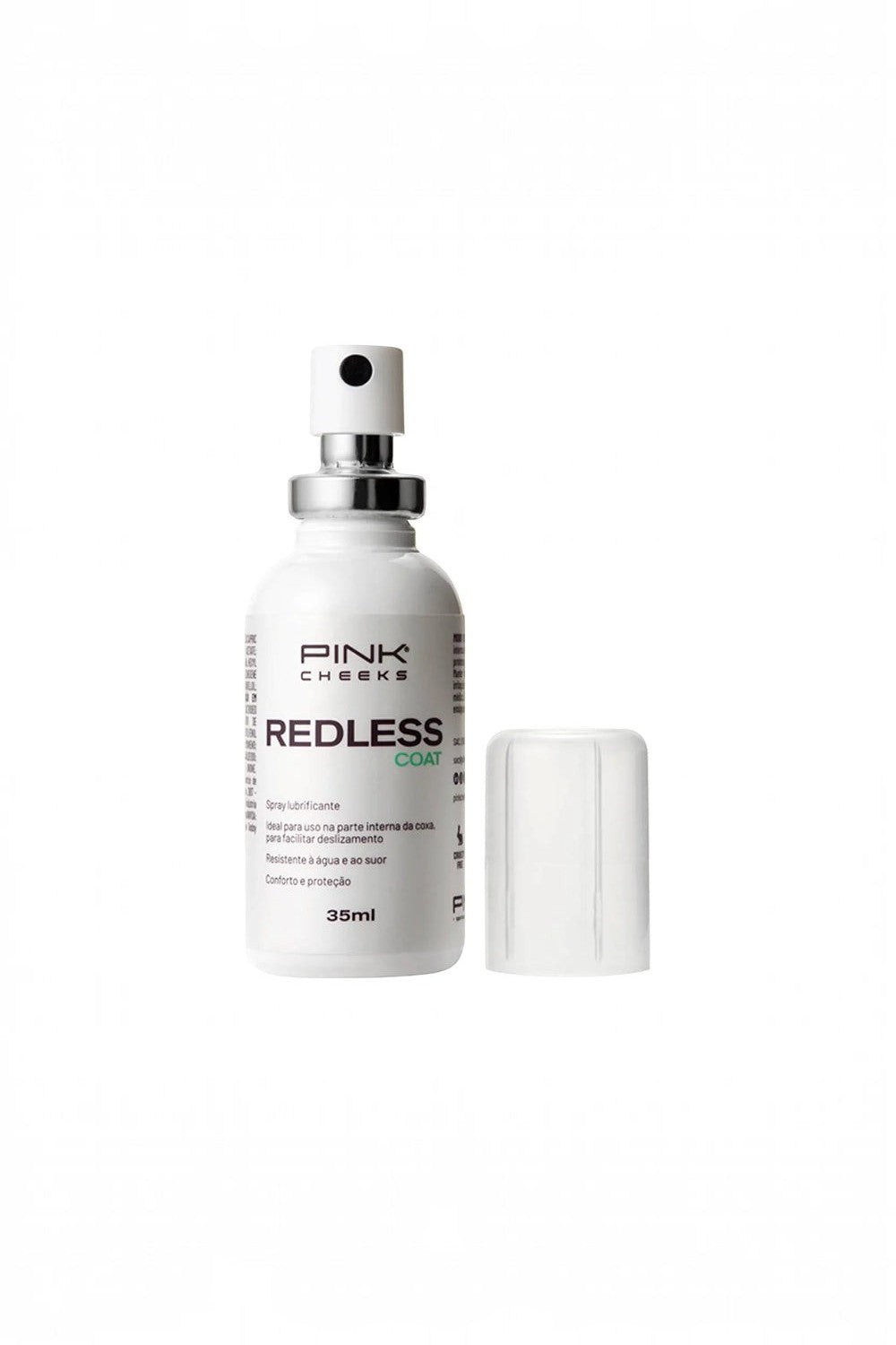 Spray antiatrito SPORTBR Pink Cheeks Redless Coat 35ml para proteção da pele contra assaduras em atividades físicas