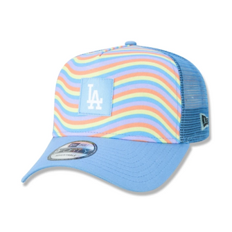 Boné Los Angeles Dodgers Retro Soundtrack 9FORTY A-Frame Trucker MLB - Azul