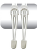 Cadarço Elástico Lock Laces - Branco Liso