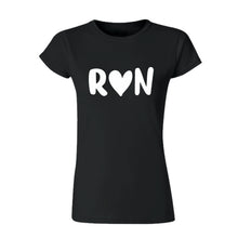 Baby Look Run Heart - Preta