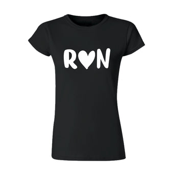 Baby Look Run Heart - Preta