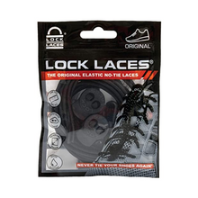 Cadarço Elástico Lock Laces Preto Liso