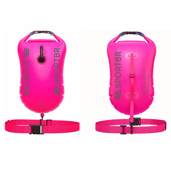 Bóia e Sinalizador para Natação em Mar Aberto - SPORTBR - Rosa