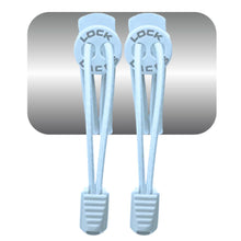 Cadarço Elástico Lock Laces - Azul Claro
